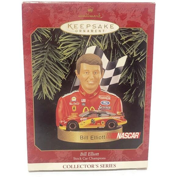 Bill Elliott Nascar Christmas Ornament Hallmark Keepsake Collector's Series NEW - Picture 1 of 5